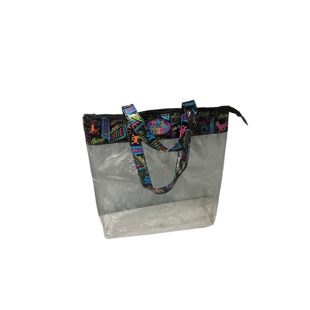 🌈 Lisa Frank Clear Metro Poodle Tot Bag 🌈